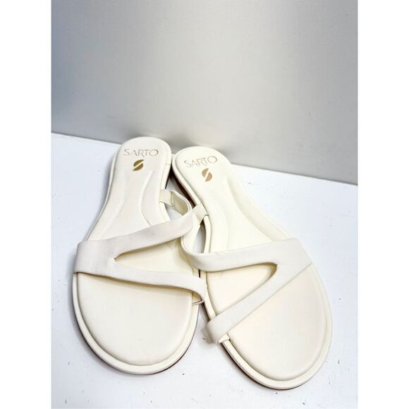 Sarto by Franco Sarto Sandals Womens Size 6.5 Leather Gwyneth Slip On Shoes - Picture 5 of 11